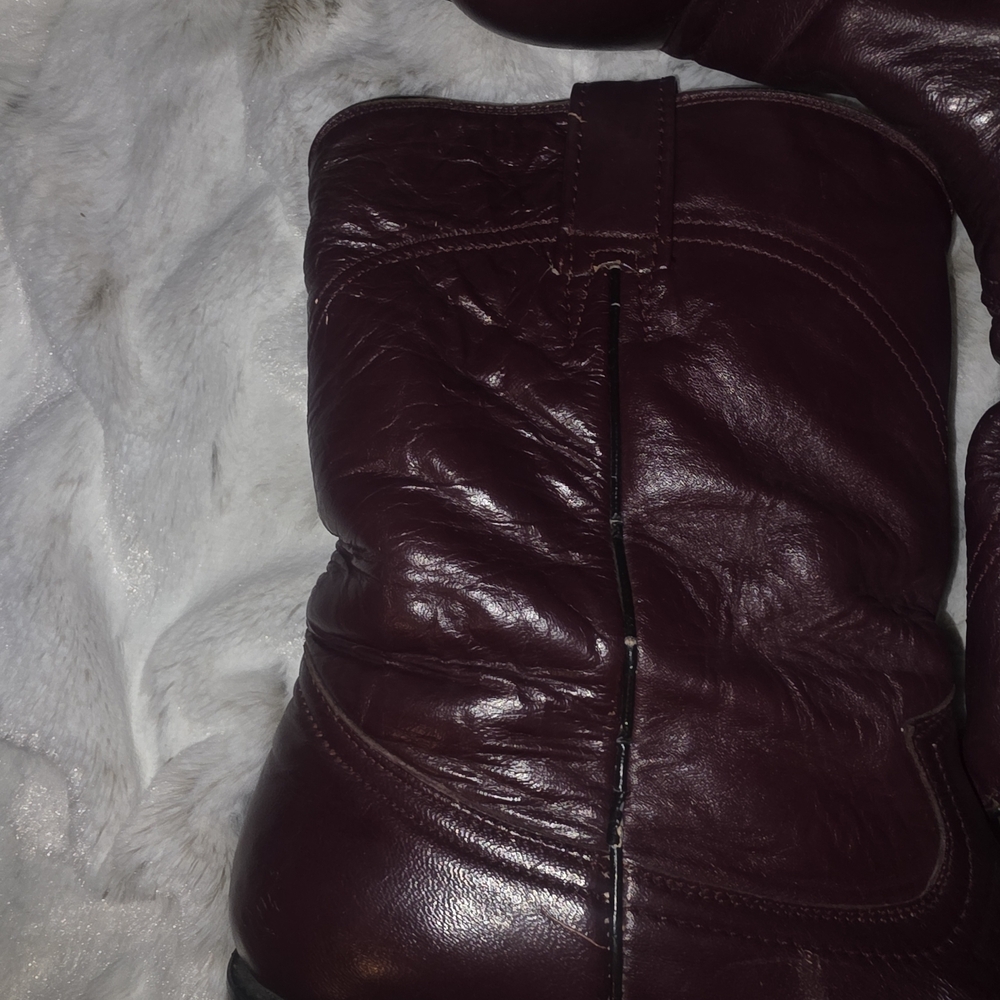 MEXICANA Rich Burgundy Cowboy Boots - Picture 6 of 8